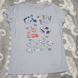 Girls Cat and Jack Animals Shirt